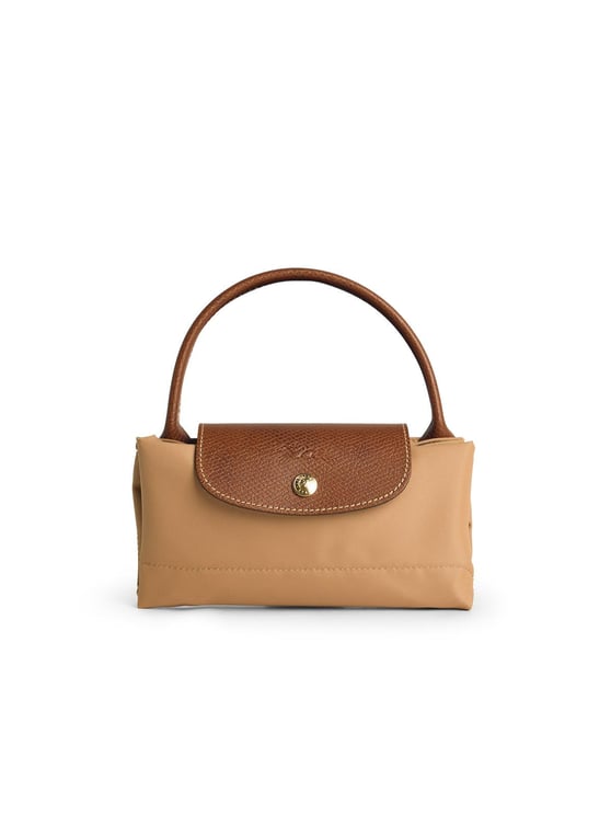 Longchamp Suede Recycled Tela 'S Le Pliage Original' Handle Bag