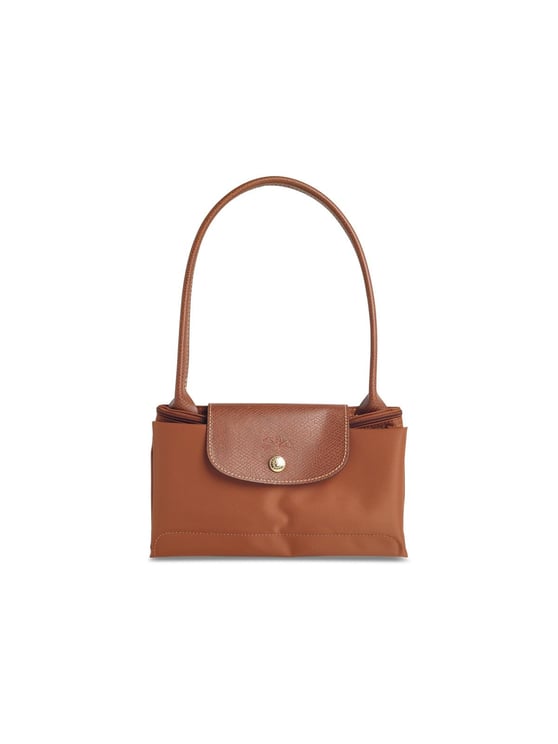 Longchamp 'M Le Pliage Original' Cognac Tela Shoulder Bag