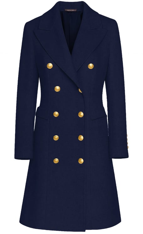 Loro Piana Loro Piana Fabric Coats Blue Woman