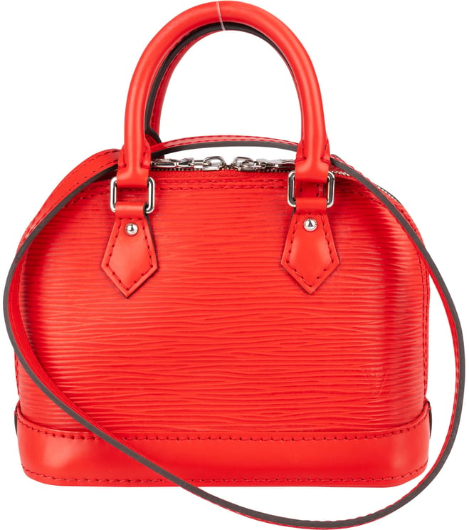 Louis Vuitton Louis Vuitton Red Epi Leather Nano Alma BB Crossbody Bag