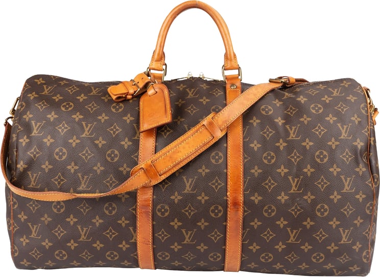Louis Vuitton Louis Vuitton Monogram Canvas Keepall 55 Bandoulière Travel Bag