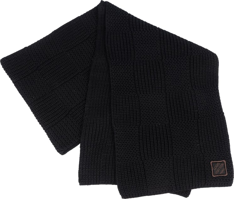 Louis Vuitton Louis Vuitton Heavy Monogram Damier WoolSchal Scarf