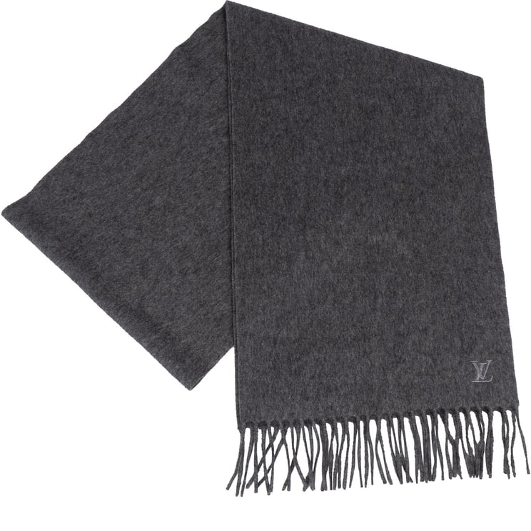 Louis Vuitton Louis Vuitton Grey Cashmere Schal Scarf