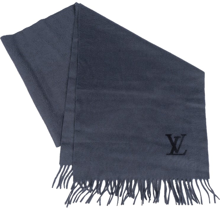 Louis Vuitton Louis Vuitton Bleu Cashmere Schal Scarf