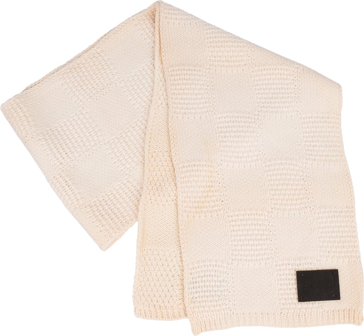 Louis Vuitton Louis Vuitton Pure Wool Knit Damier Schal Scarf