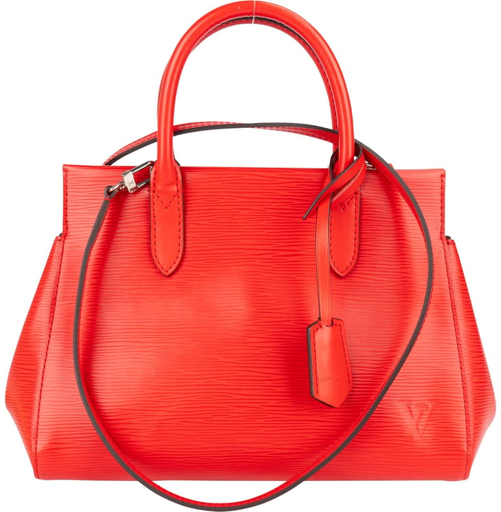 Louis Vuitton Louis Vuitton Red Epi Leather Marly MM Handbag