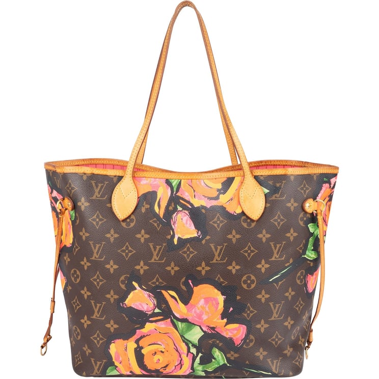 Louis Vuitton Louis Vuitton Monogram Canvas Limited Roses Neverfull MM Shoulder Bag