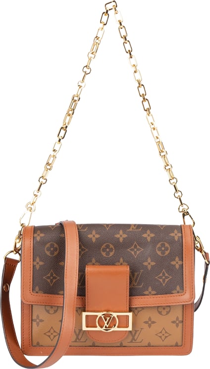 Louis Vuitton Louis Vuitton Monogram Reverse Canvas Dauphine MM Crossbody Bag