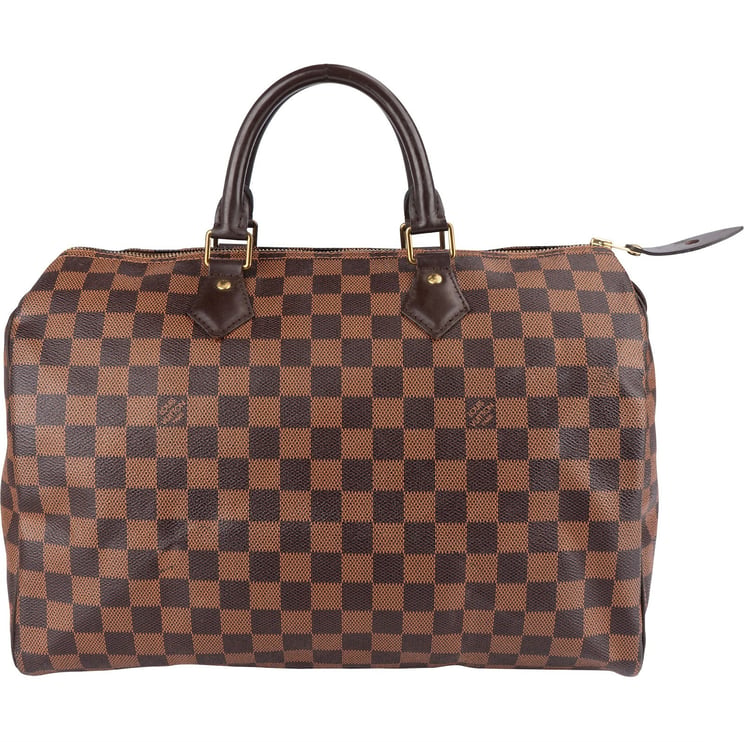 Louis Vuitton Louis Vuitton Monogram Damier Ebene Speedy 35 Handbag