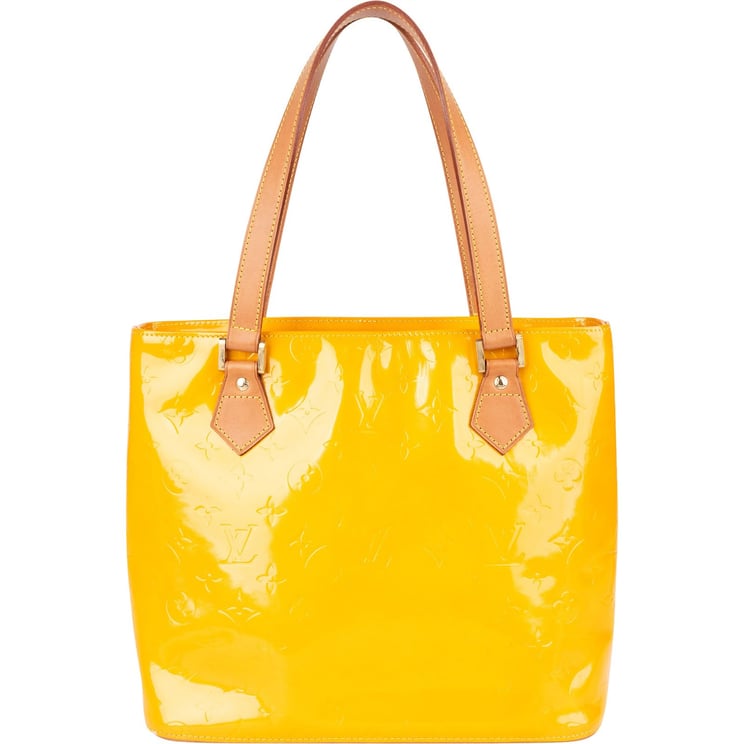 Louis Vuitton Louis Vuitton Monogram Vernis Houston Jaune Handbag
