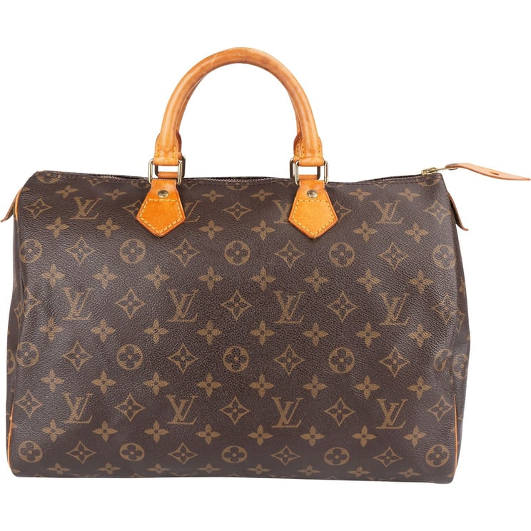 Louis Vuitton Louis Vuitton Monogram Canvas Speedy 35 Handbag