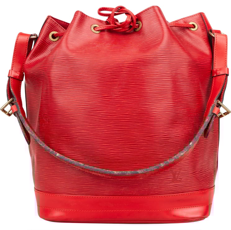 Louis Vuitton Louis Vuitton Red Epi Leather Sac Noé Grande Shoulder Bag