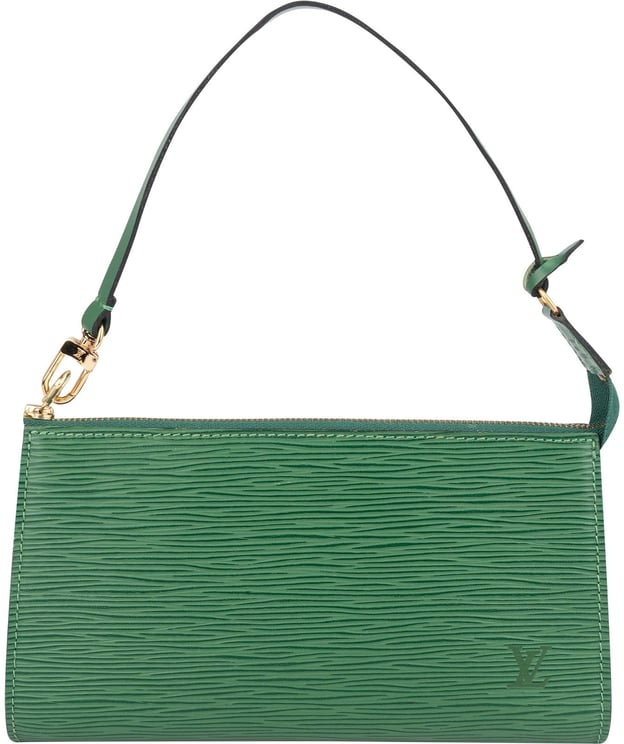 Louis Vuitton Louis Vuitton Green Epi Leather Pochette Accessoires Handbag
