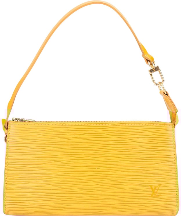 Louis Vuitton Louis Vuitton Yellow Epi Leather Pochette Accessoires Handbag