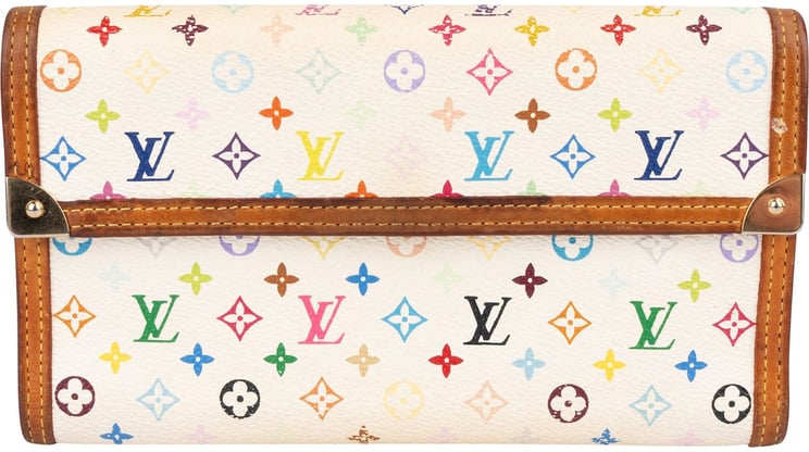 Louis Vuitton Louis Vuitton Monogram Murakami Multicolor Porte Tresor Wallet