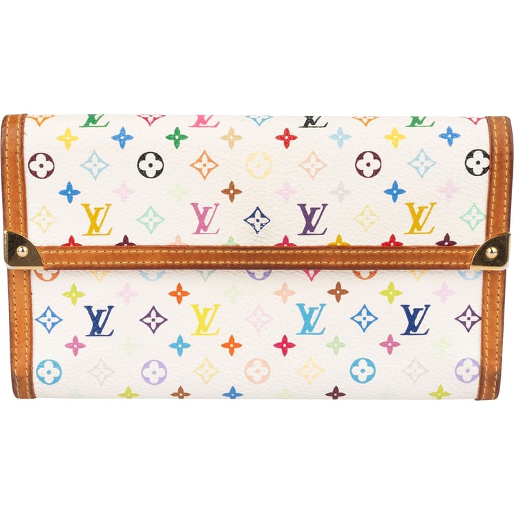 Louis Vuitton Louis Vuitton Monogram Murakami Multicolor Porte Tresor Wallet