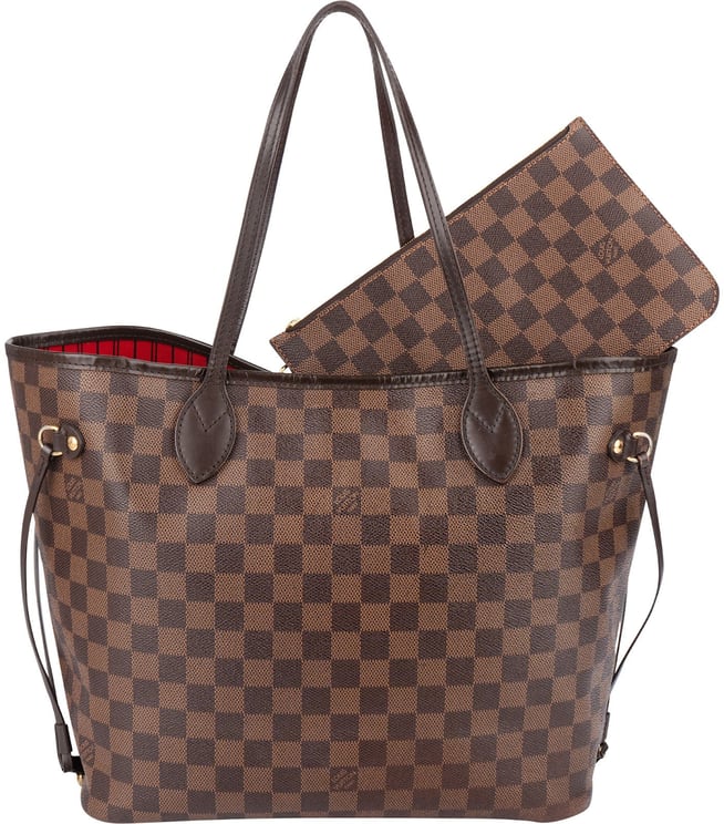Louis Vuitton Louis Vuitton Monogram Damier Ebene Canvas Neverfull MM Shoulder Bag
