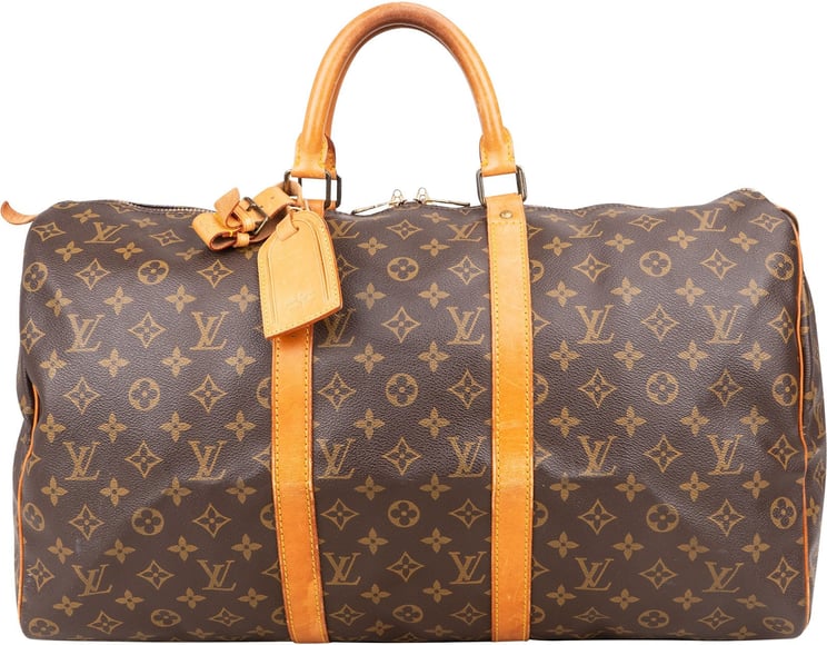 Louis Vuitton Louis Vuitton Monogram Canvas Keepall 55 Travel Bag