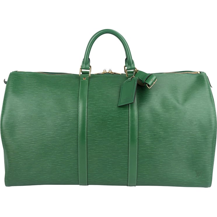 Louis Vuitton Louis Vuitton Green Epi Leather Keepall 55 Travel Bag