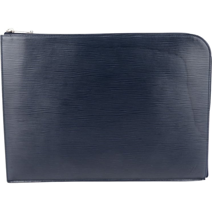 Louis Vuitton Louis Vuitton Blue Epi Leather Pochette Jour Laptop Clutch