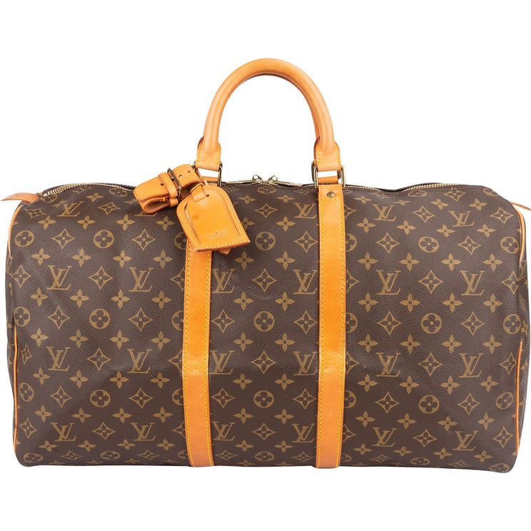 Louis Vuitton Louis Vuitton Monogram Canvas Keepall 50 Travel Bag