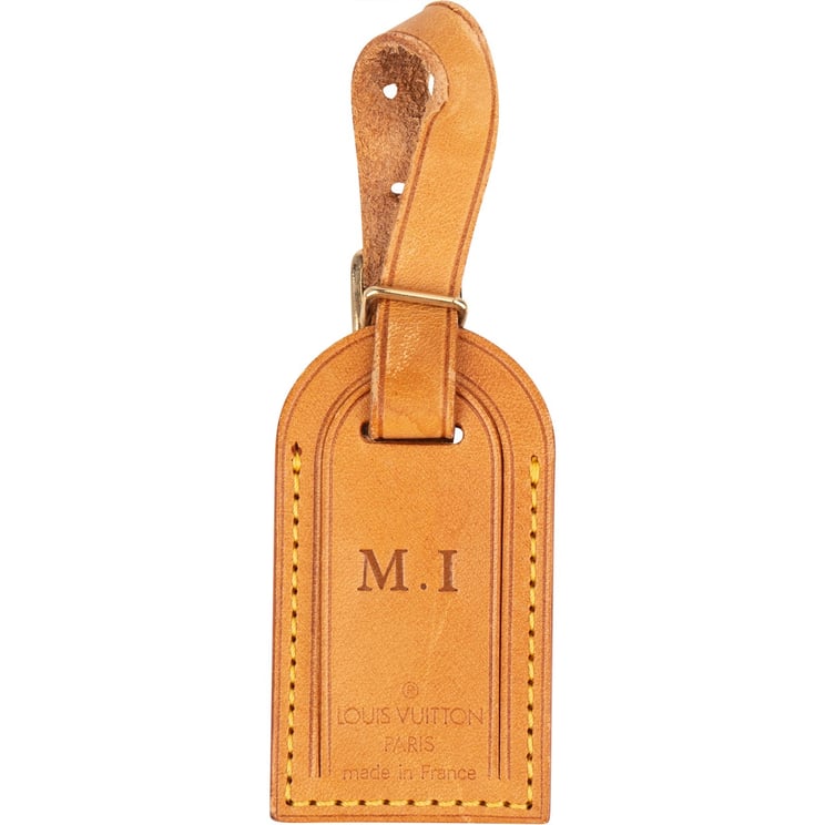 Louis Vuitton Louis Vuitton Vachetta Leather Luggage Tag (M.I)