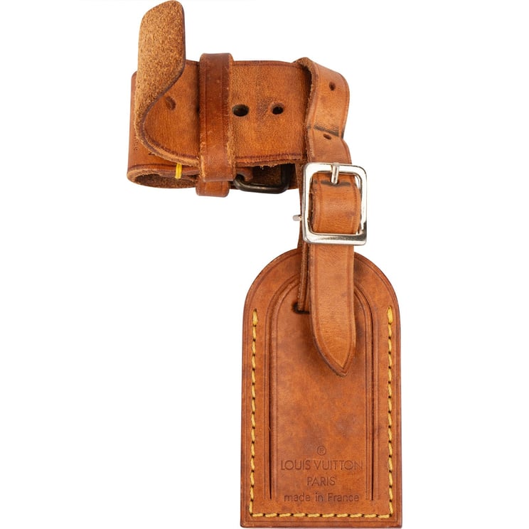 Louis Vuitton Louis Vuitton Vachetta Leather Luggage Tag Set (M.G)