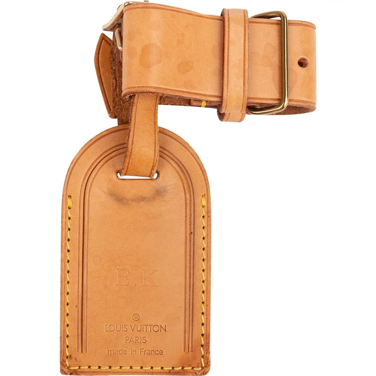 Louis Vuitton Louis Vuitton Vachetta Leather Luggage Tag Set (E.K)