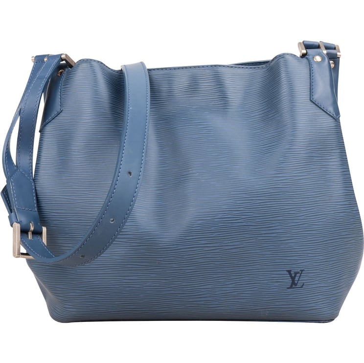 Louis Vuitton Louis Vuitton Blue Epi Leather Mandara MM Shoulder Bag