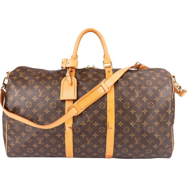 Louis Vuitton Louis Vuitton Monogram Canvas Keepall 55 Bandoulière Travel Bag