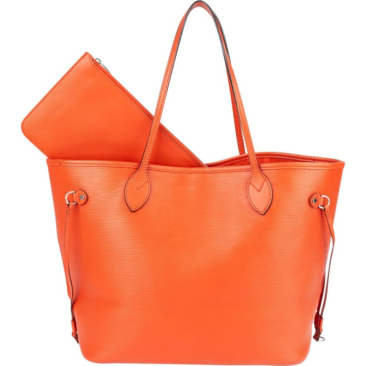 Louis Vuitton Louis Vuitton Orange Epi Leather Neverfull MM Shoulder Bag