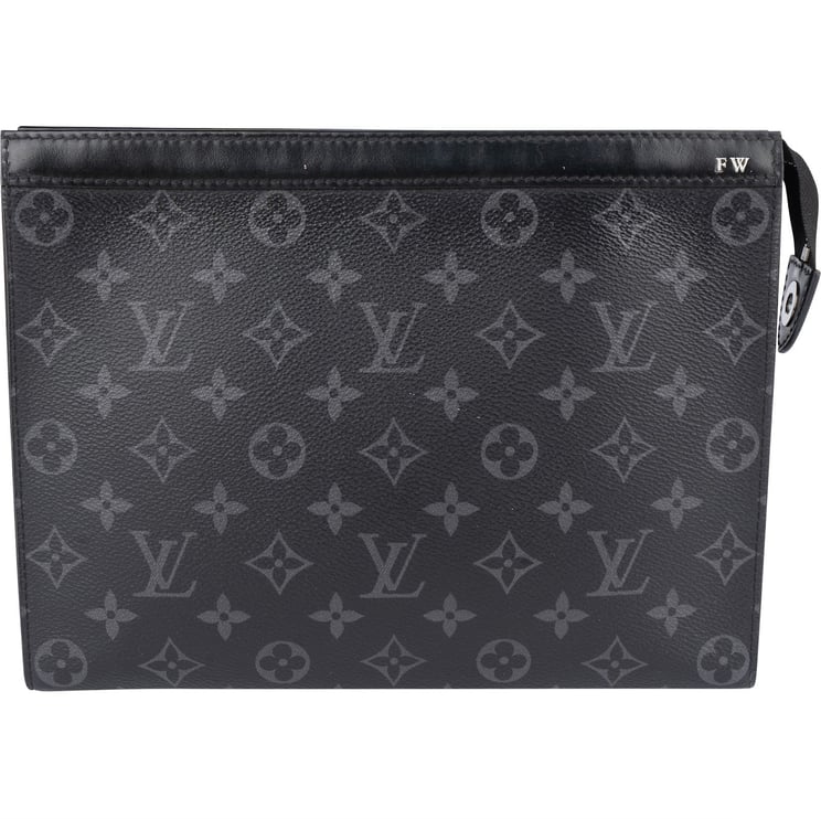 Louis Vuitton Louis Vuitton Monogram Eclipse Canvas Pochette Voyage Clutch
