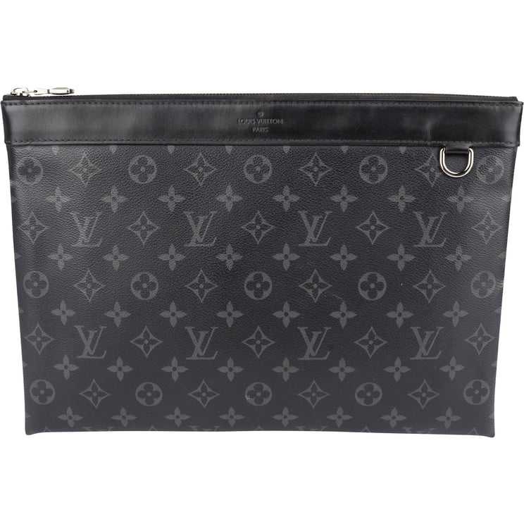 Louis Vuitton Louis Vuitton Monogram Eclipse Discovery Pochette Laptop Clutch