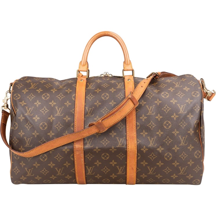 Louis Vuitton Louis Vuitton Monogram Canvas Keepall 50 Bandoulière Travel Bag