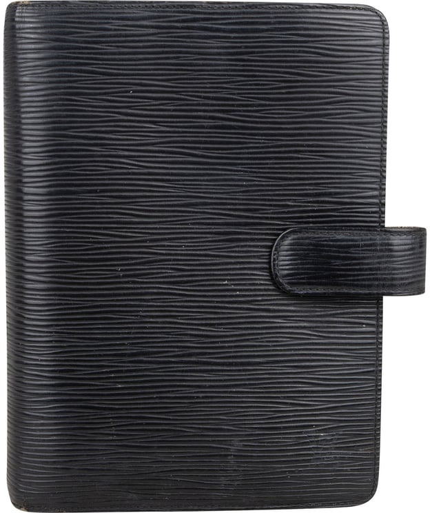 Louis Vuitton Louis Vuitton Noir Epi Leather Agenda MM