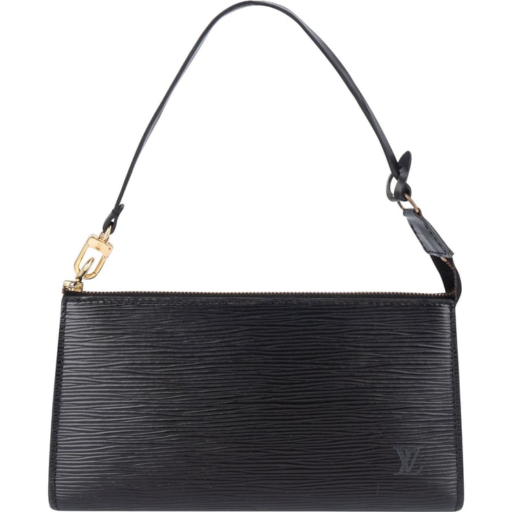 Louis Vuitton Louis Vuitton Noir Epi Leather Pochette Accessoire Handbag