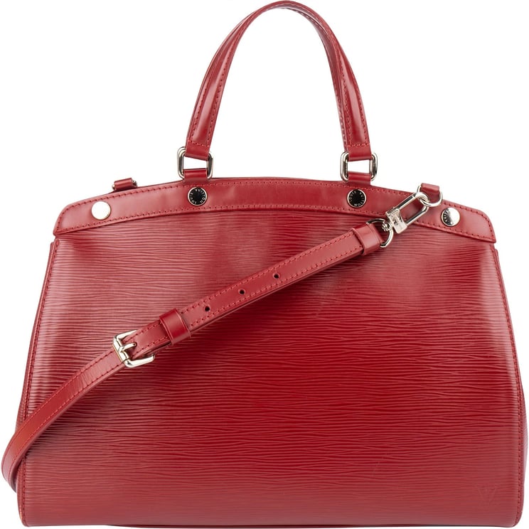 Louis Vuitton Louis Vuitton Red Epi Leather Brea MM Handbag
