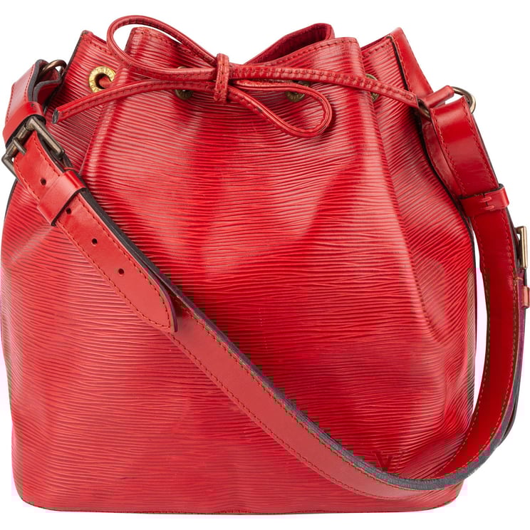 Louis Vuitton Louis Vuitton Red Epi Leather Sac Noé Petit Shoulder Bag