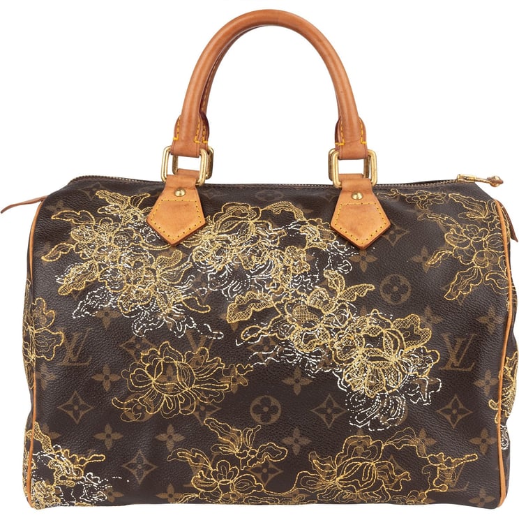 Louis Vuitton Louis Vuitton Canvas Monogram Limited Dentelle Speedy 30 Handbag