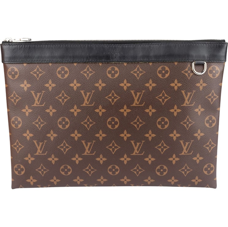 Louis Vuitton Louis Vuitto Monogram Macassar Pochette Voyage Laptop Clutch