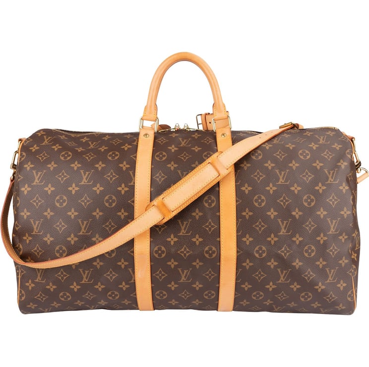 Louis Vuitton Louis Vuitton Monogram Canvas Keepall 55 Bandoulière Travel Bag