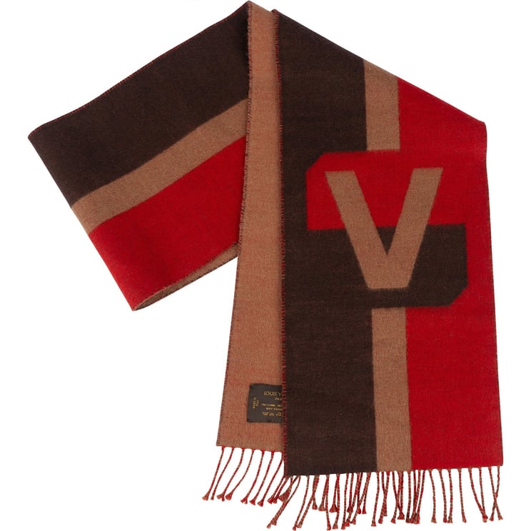 Louis Vuitton Louis Vuitton Wool Cashmere V Scarf Schal