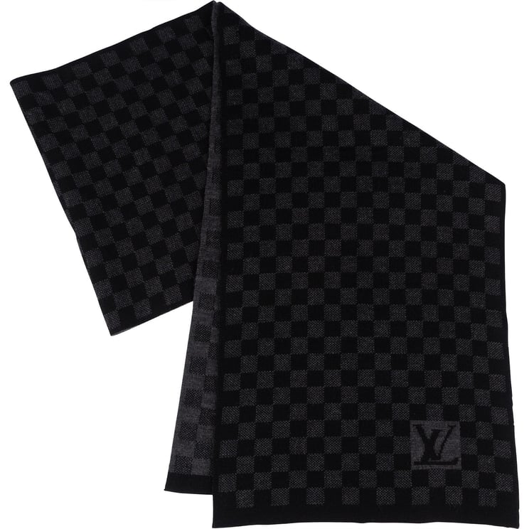 Louis Vuitton Louis Vuitton Wool Monogram Petit Damier Schal Scarf