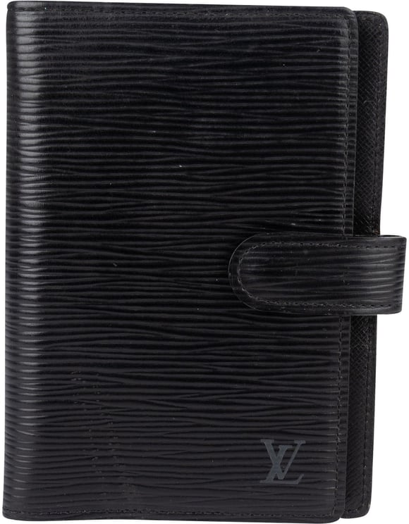 Louis Vuitton Louis Vuitton Noir Epi Leather Agenda PM Organizer