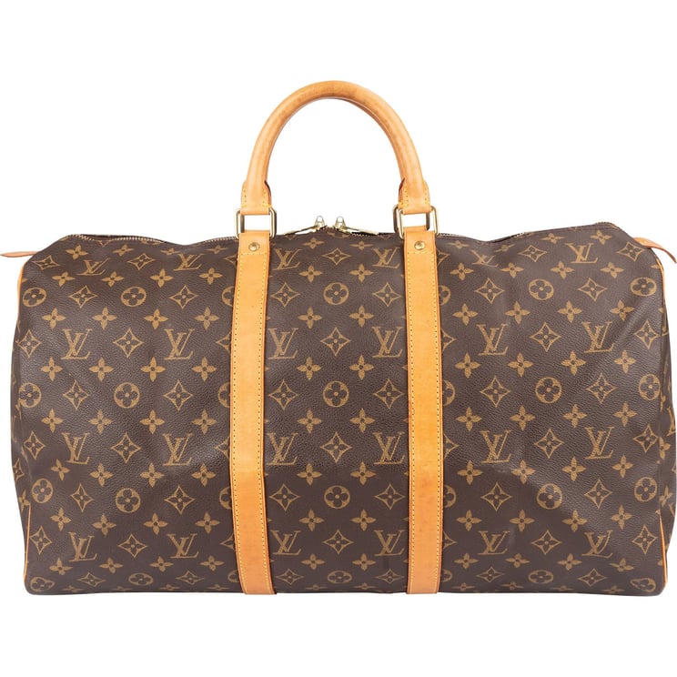 Louis Vuitton Louis Vuitton Monogram Canvas Keepall 50 Travel Bag