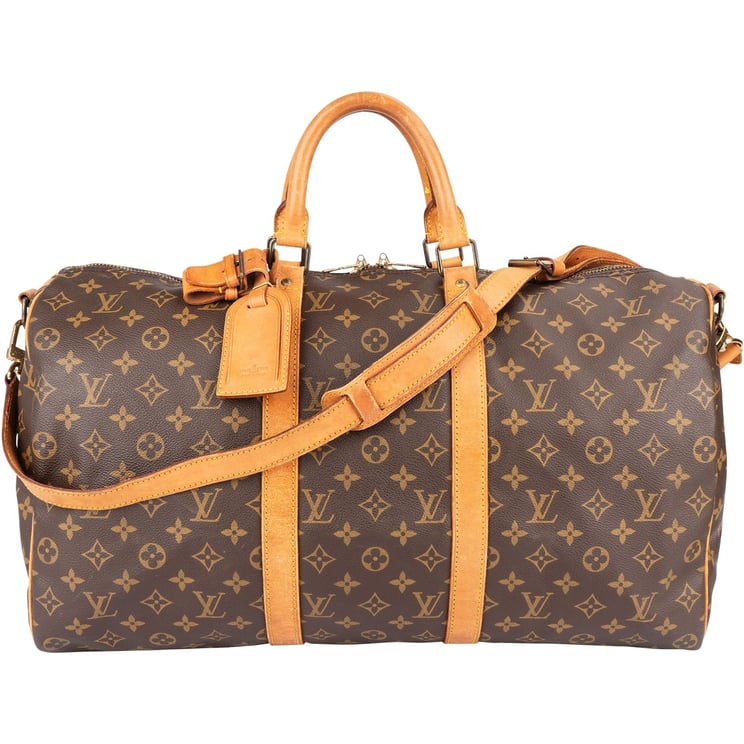 Louis Vuitton Louis Vuitton Monogram Canvas Keepall 50 Bandoulière Travel Bag