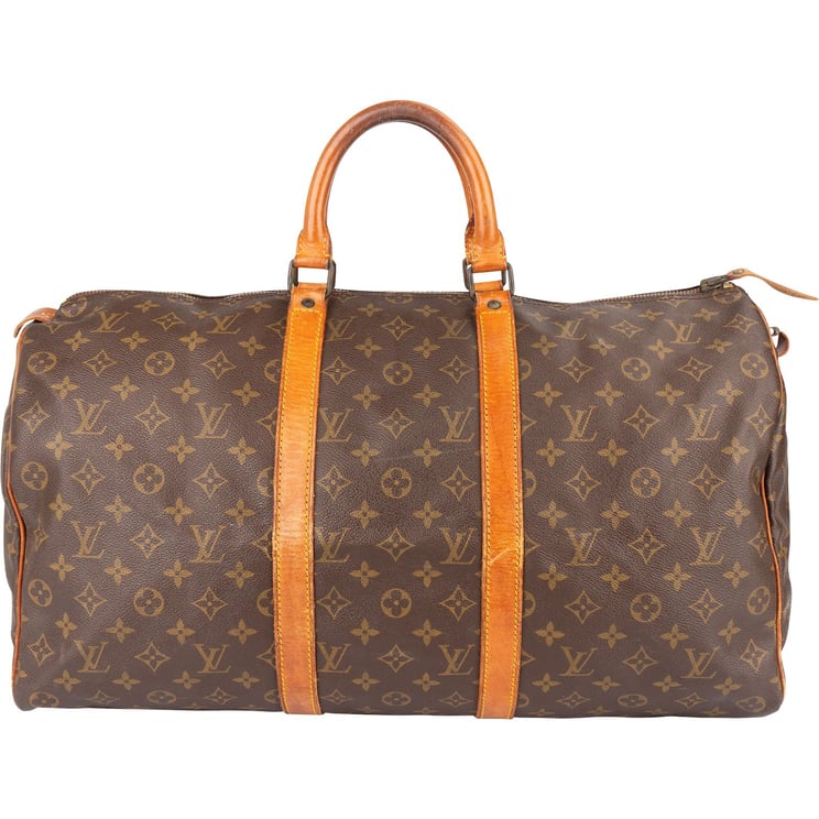 Louis Vuitton Louis Vuitton Monogram Canvas Keepall 50 Travel Bag