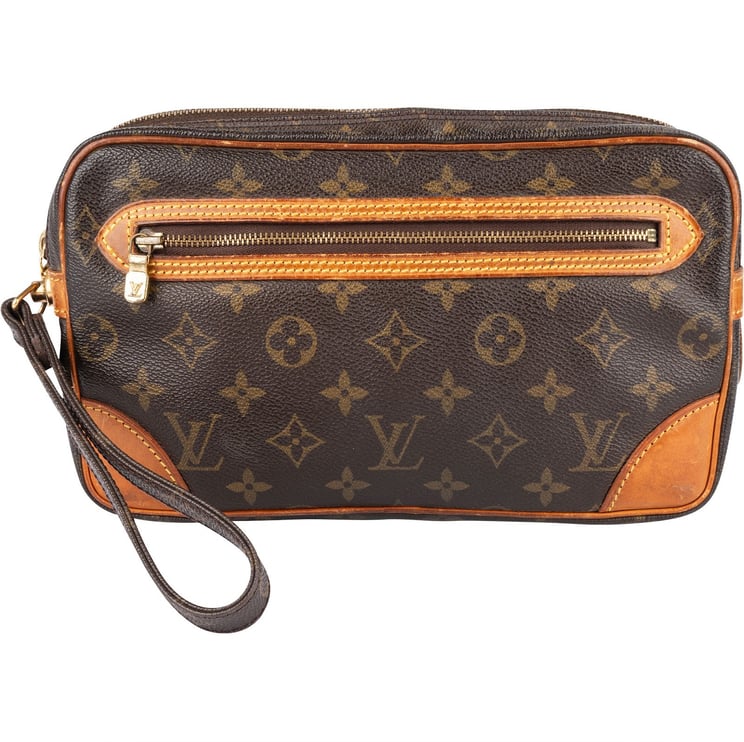Louis Vuitton Louis Vuitton Canvas Monogram Marly Dragonne Clutch