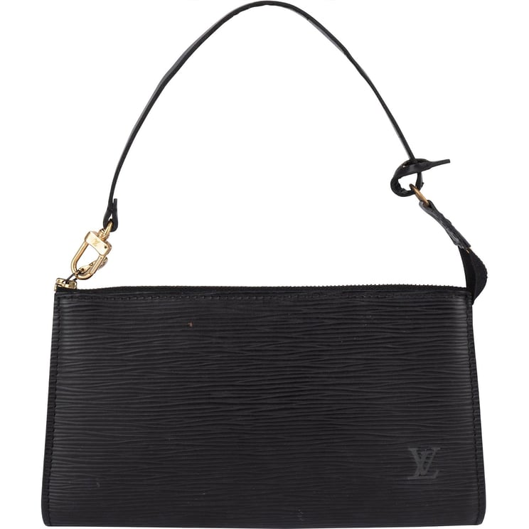 Louis Vuitton Louis Vuitton Noir Epi Leather Pochette Accessoires Handbag