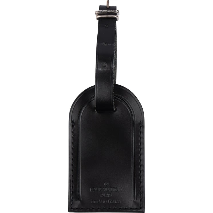 Louis Vuitton Louis Vuitton Noir Leather Luggage Tag
